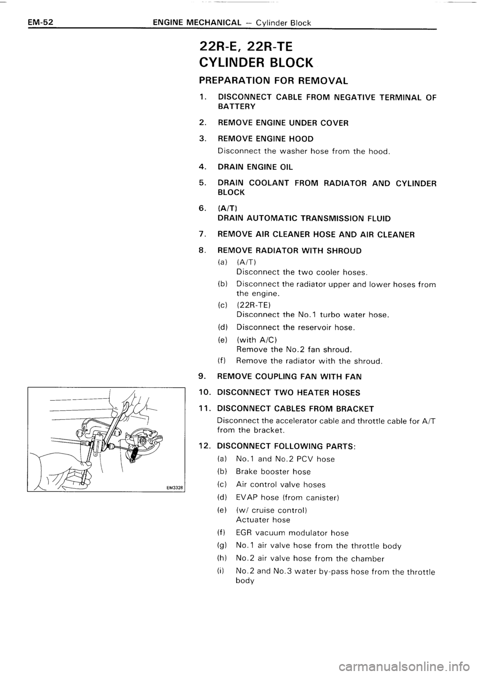 TOYOTA 4RUNNER 1986  Service Repair Manual 