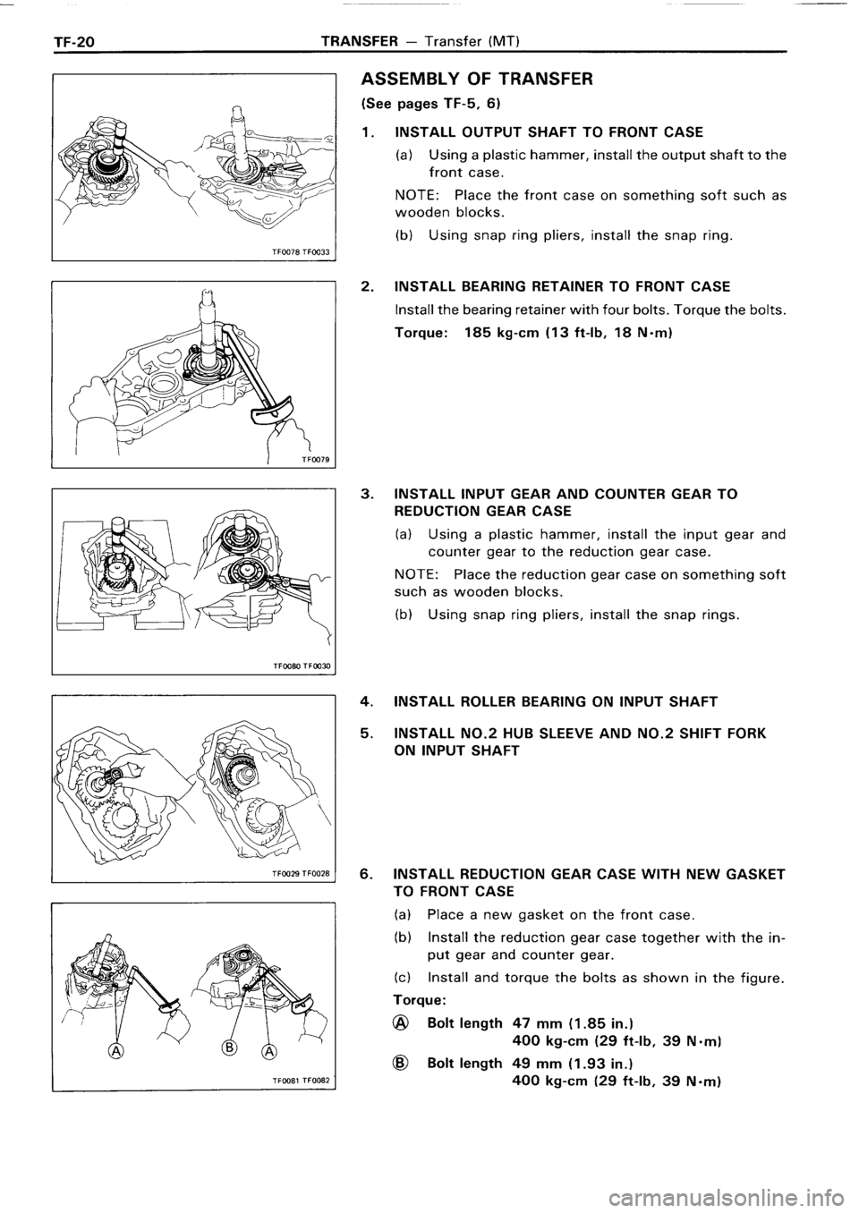 TOYOTA 4RUNNER 1986  Service Repair Manual 