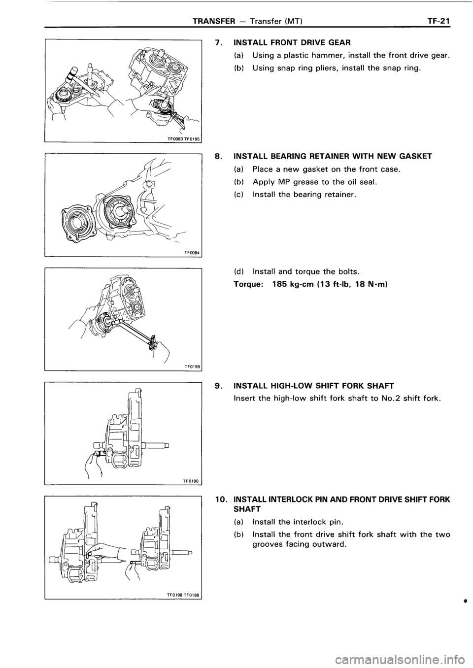 TOYOTA 4RUNNER 1986  Service Repair Manual 
