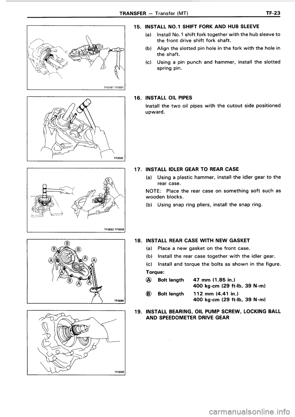TOYOTA 4RUNNER 1986  Service Repair Manual 