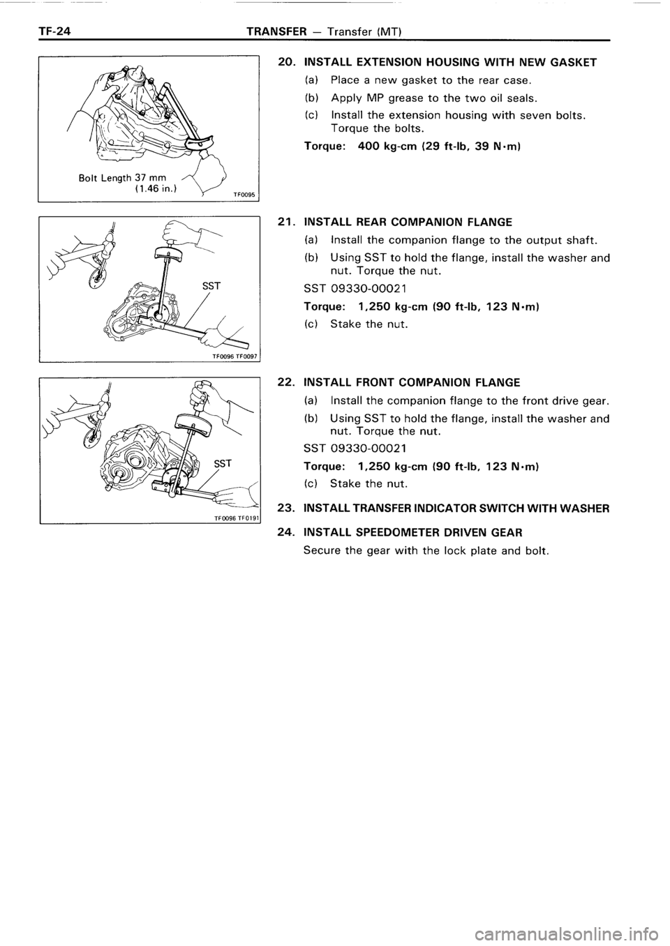 TOYOTA 4RUNNER 1986  Service Repair Manual 