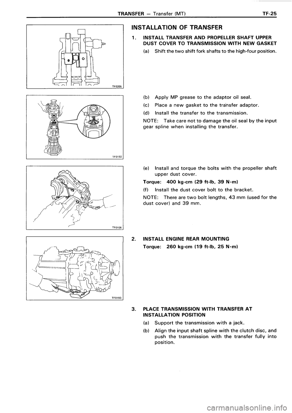 TOYOTA 4RUNNER 1986  Service Repair Manual 