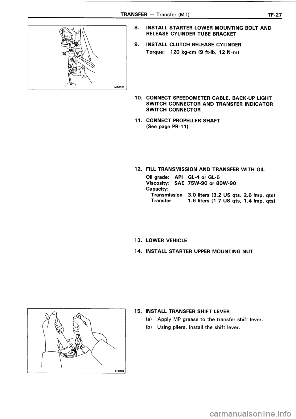 TOYOTA 4RUNNER 1986  Service Repair Manual 