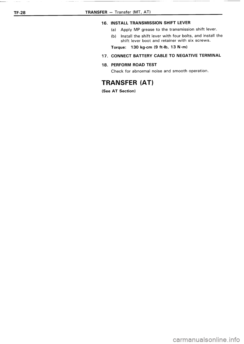 TOYOTA 4RUNNER 1986  Service Repair Manual 