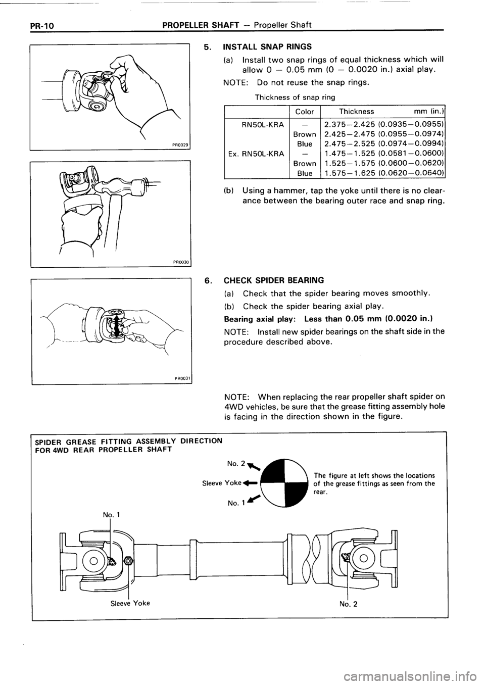 TOYOTA 4RUNNER 1986  Service Repair Manual 
