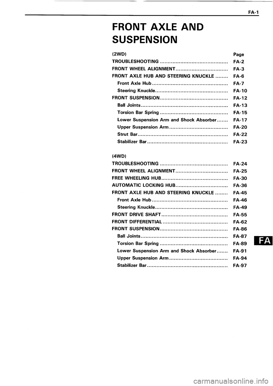 TOYOTA 4RUNNER 1986  Service Repair Manual 