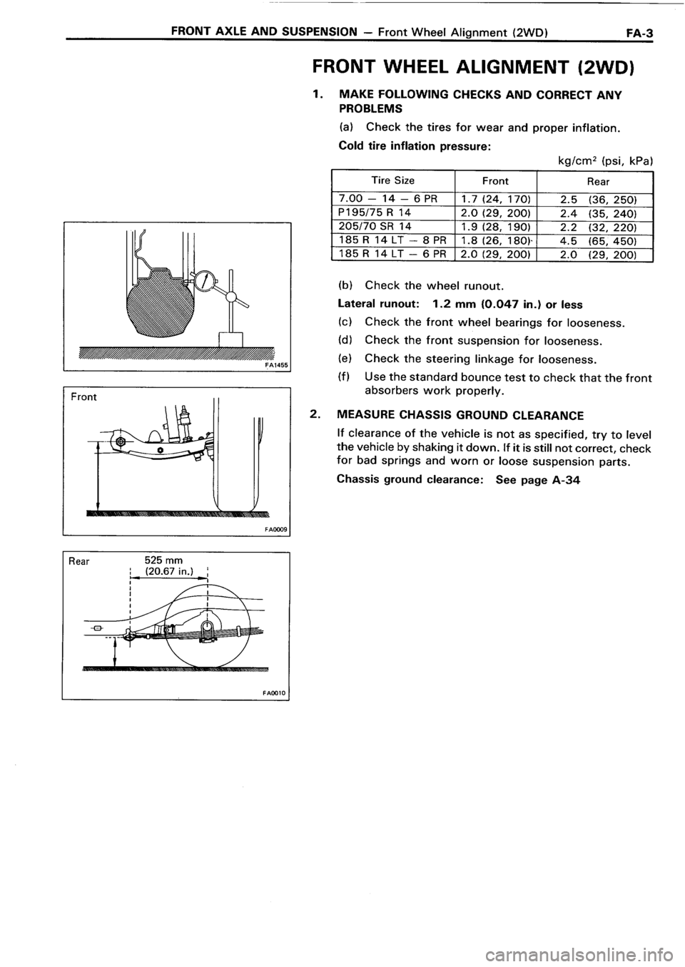TOYOTA 4RUNNER 1986  Service Repair Manual 