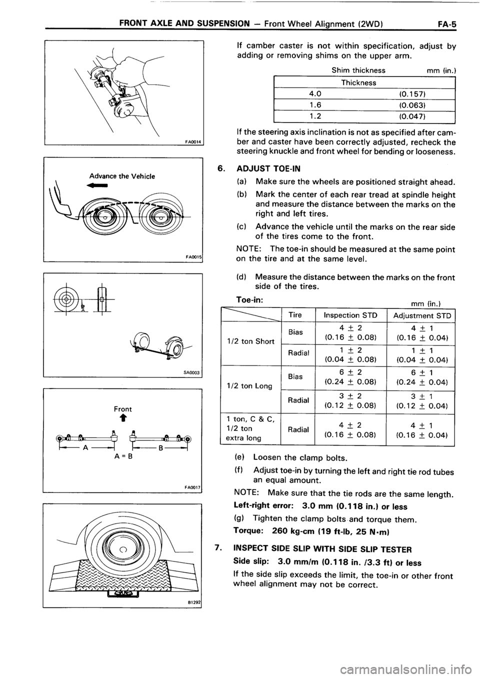 TOYOTA 4RUNNER 1986  Service Repair Manual 