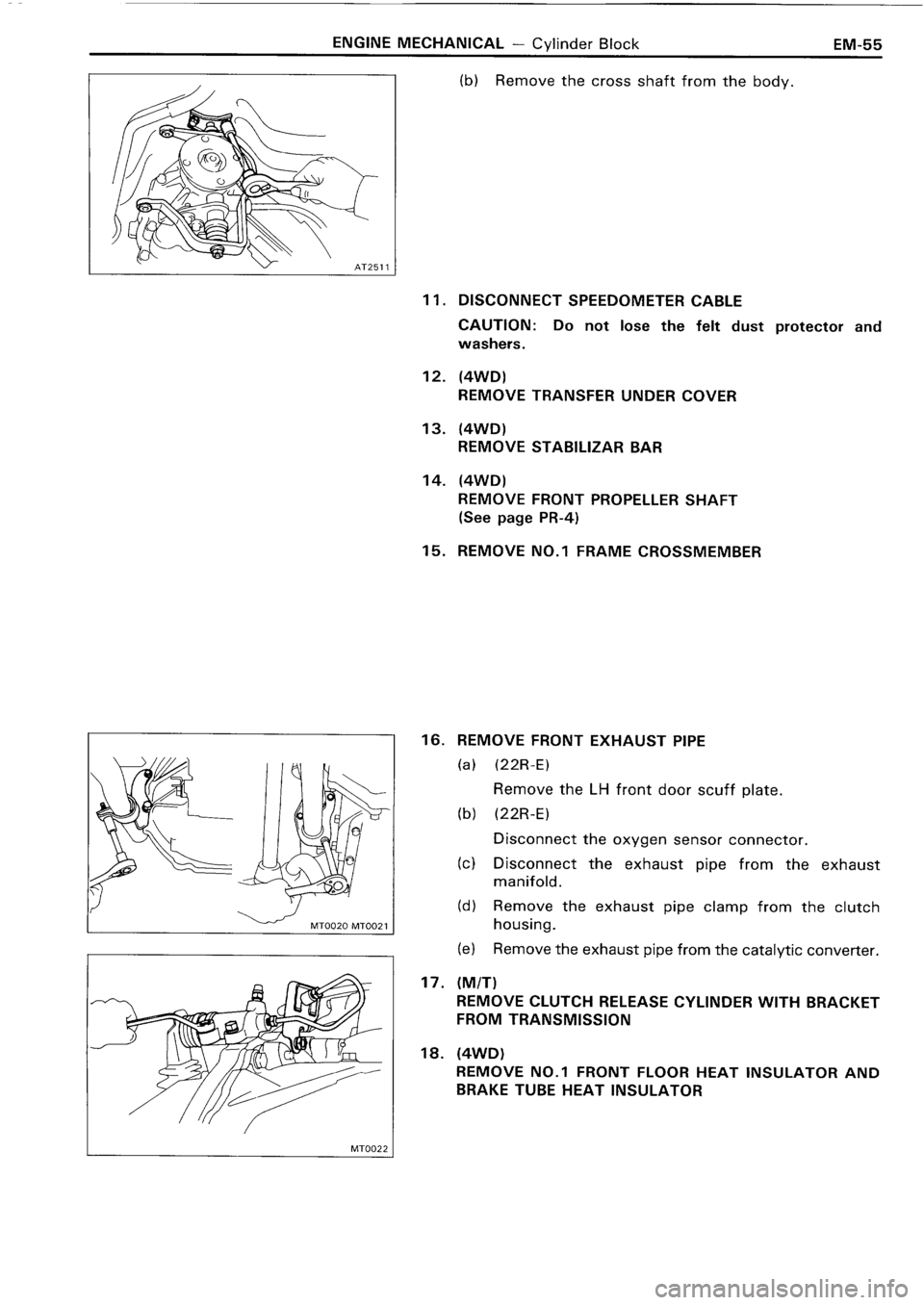 TOYOTA 4RUNNER 1986  Service Repair Manual 