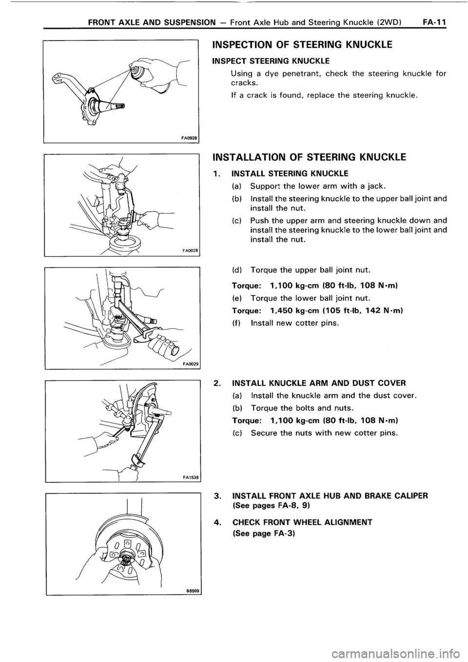 TOYOTA 4RUNNER 1986  Service Repair Manual 