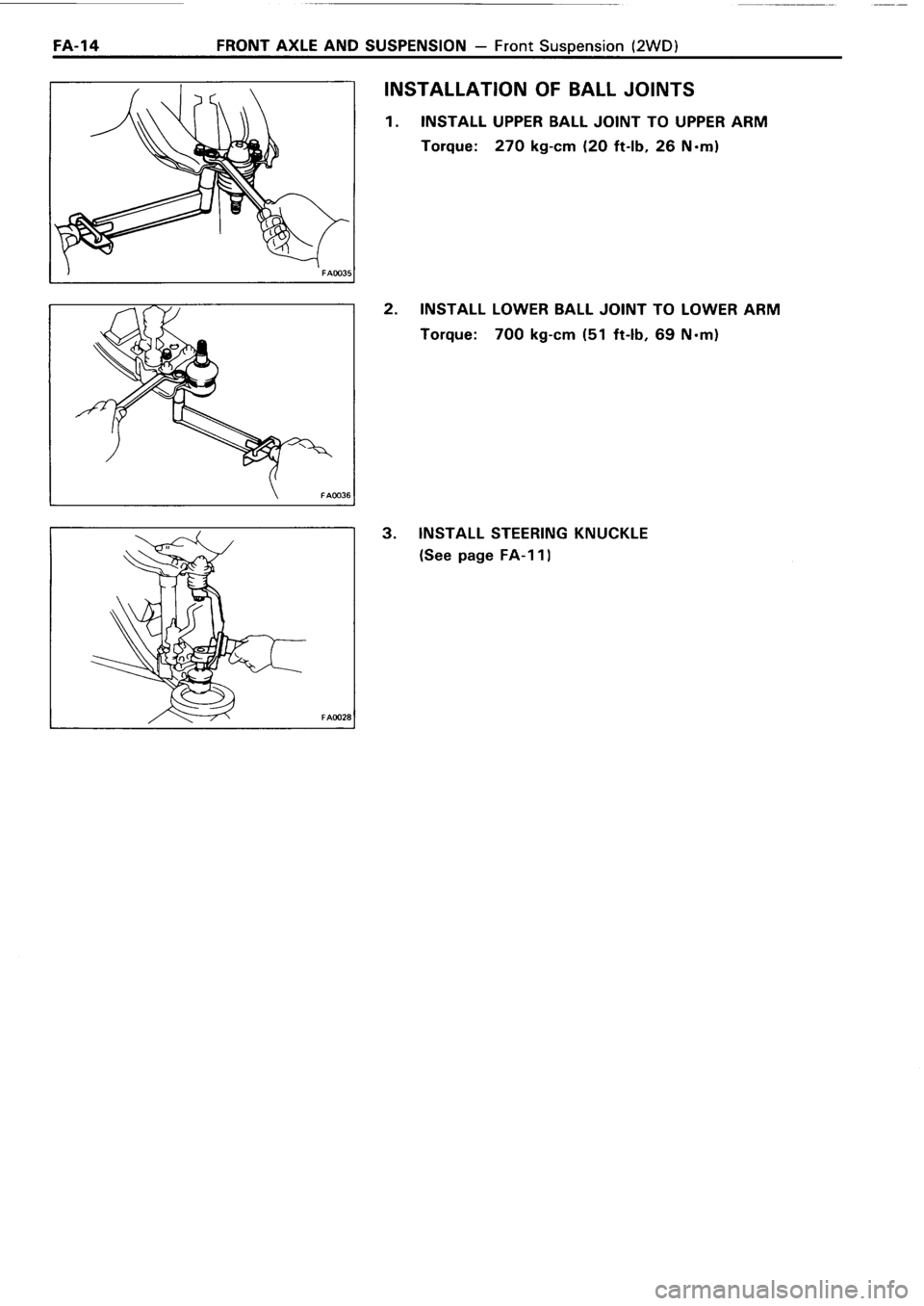 TOYOTA 4RUNNER 1986  Service Repair Manual 