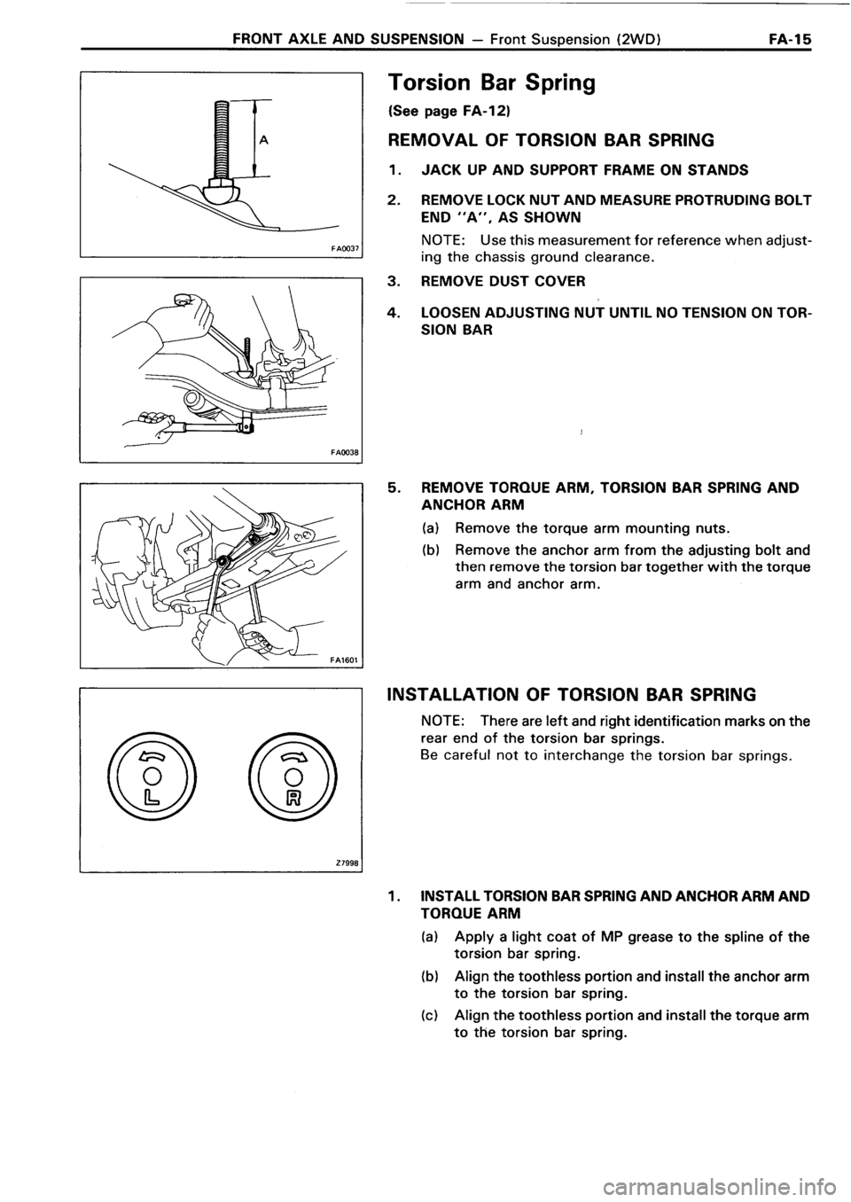 TOYOTA 4RUNNER 1986  Service Repair Manual 