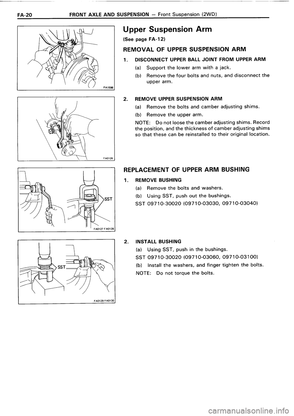 TOYOTA 4RUNNER 1986  Service Repair Manual 