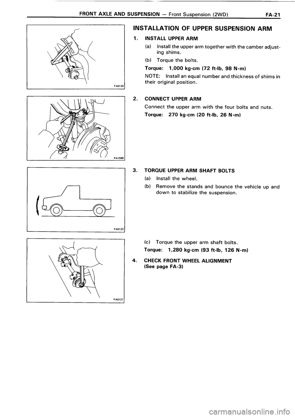 TOYOTA 4RUNNER 1986  Service Repair Manual 