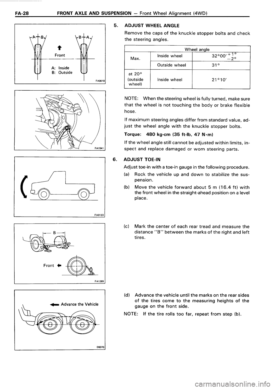 TOYOTA 4RUNNER 1986  Service Repair Manual 