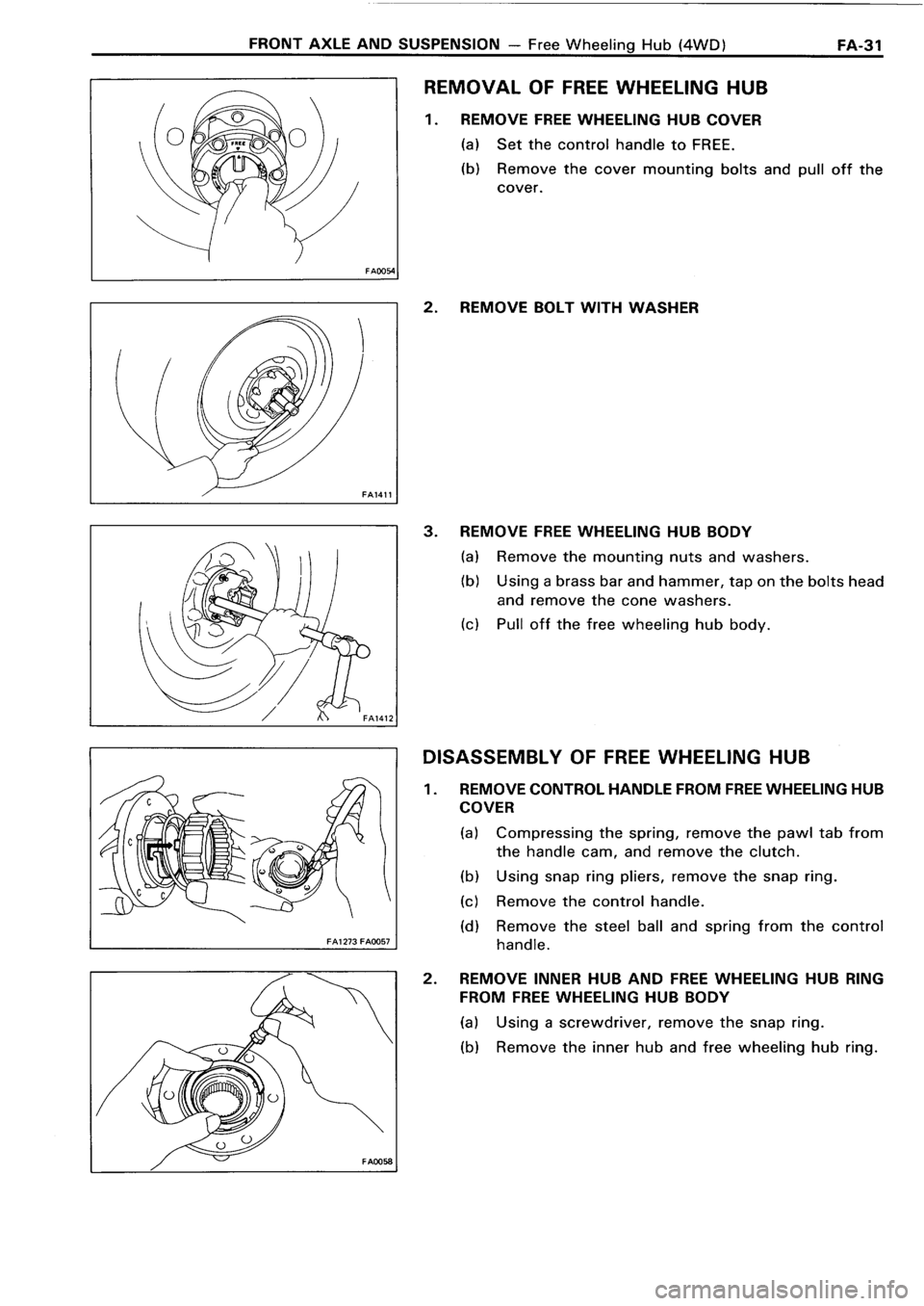 TOYOTA 4RUNNER 1986  Service Repair Manual 