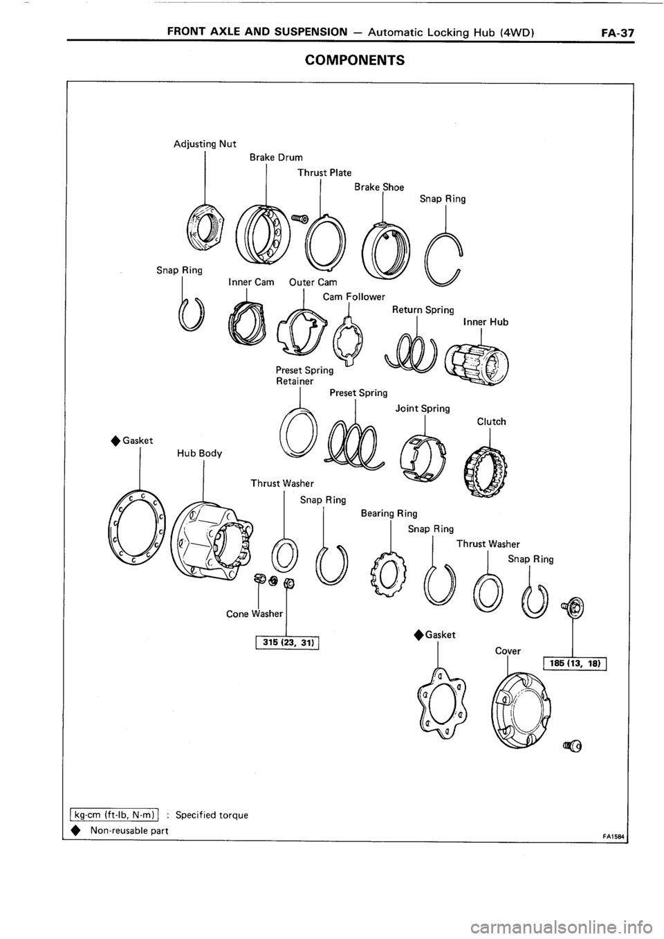TOYOTA 4RUNNER 1986  Service Repair Manual 