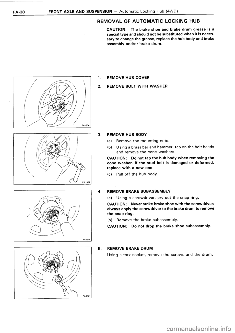 TOYOTA 4RUNNER 1986  Service Repair Manual 