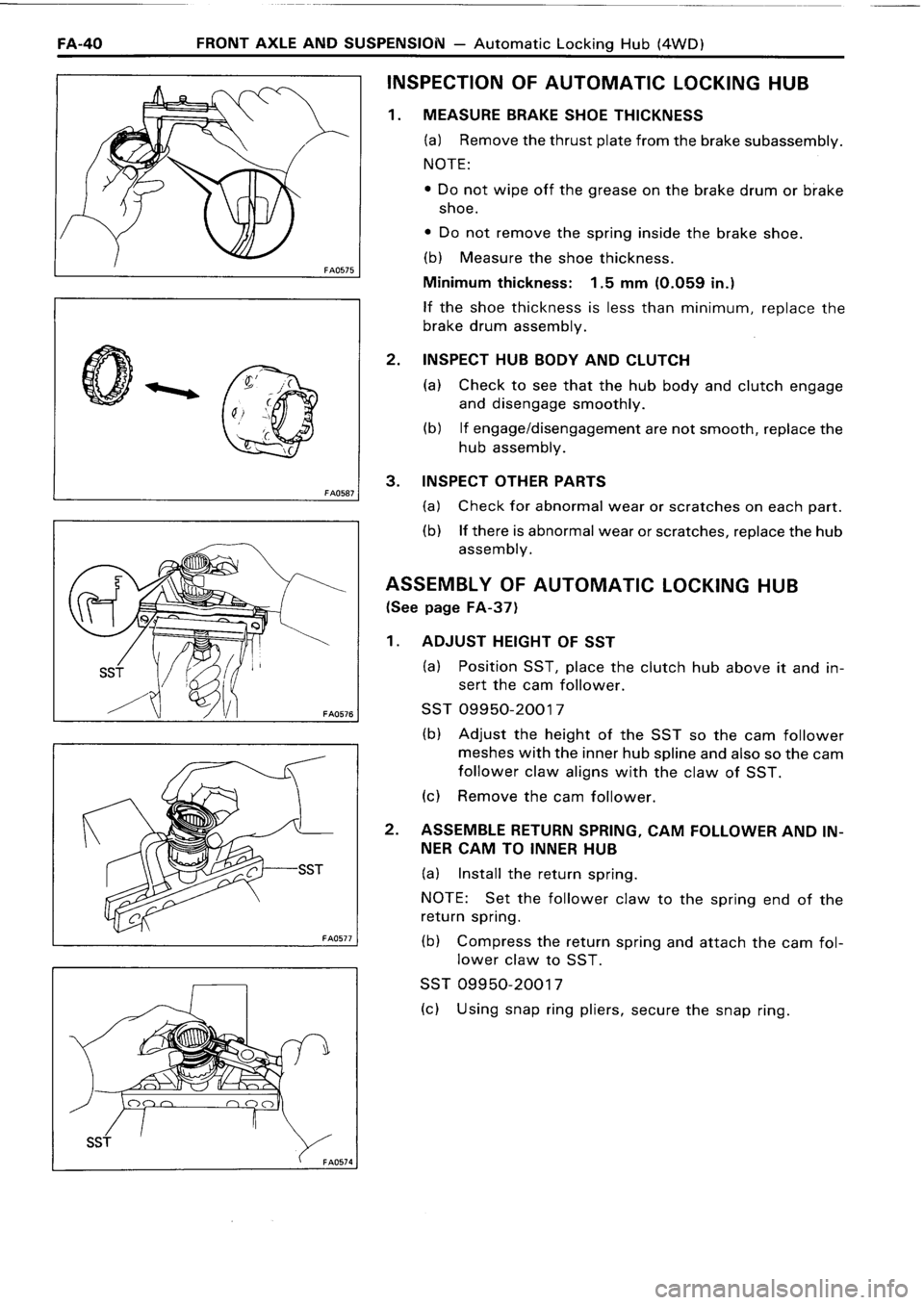 TOYOTA 4RUNNER 1986  Service Repair Manual 