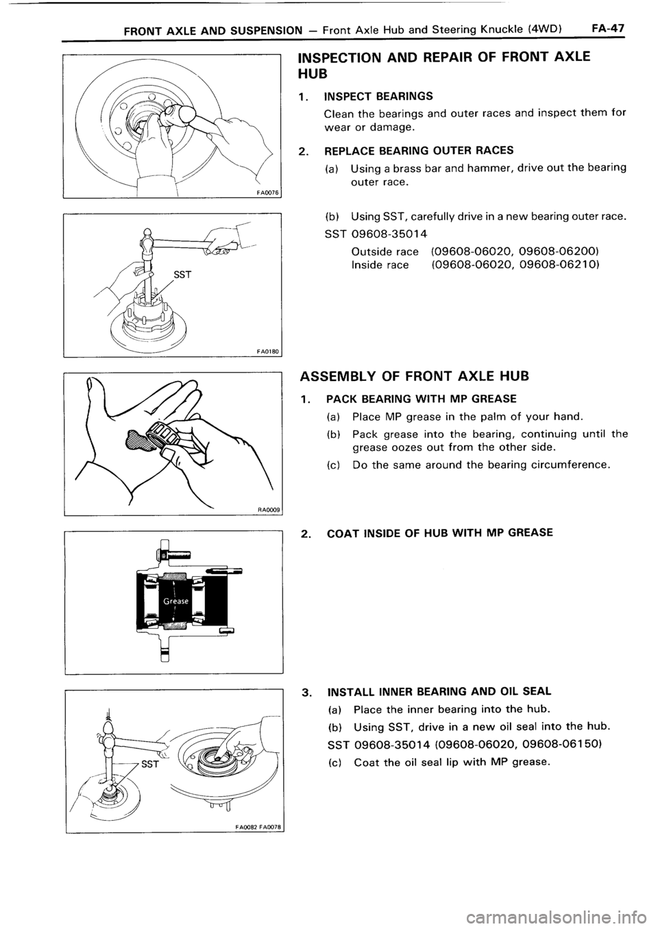 TOYOTA 4RUNNER 1986  Service Repair Manual 