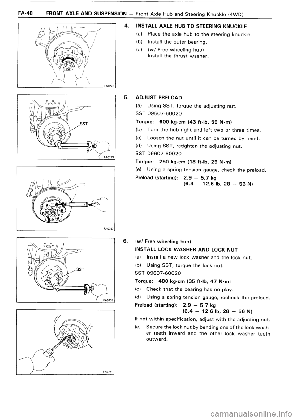 TOYOTA 4RUNNER 1986  Service Repair Manual 