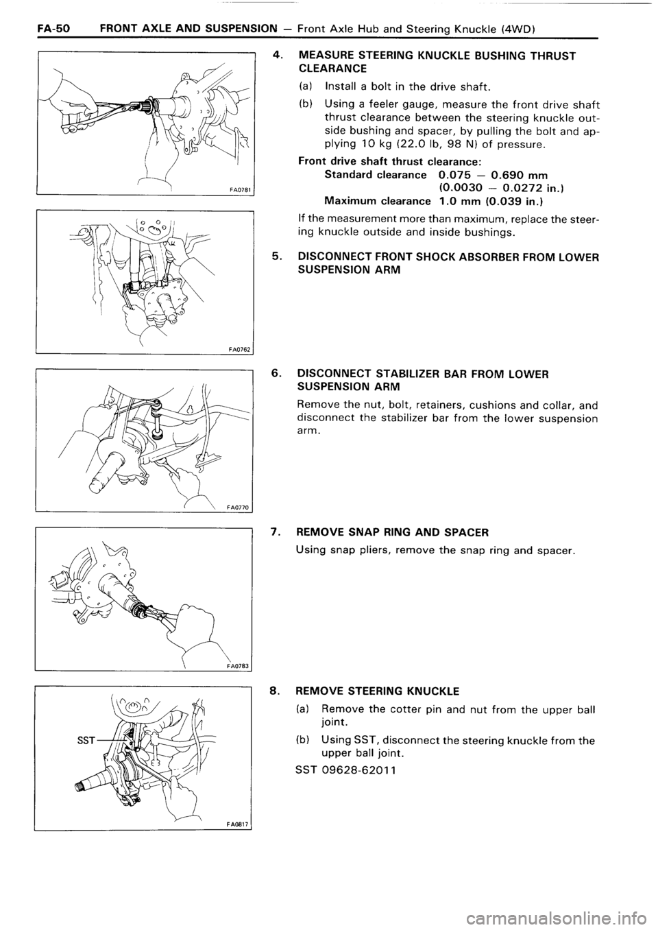 TOYOTA 4RUNNER 1986  Service Repair Manual 