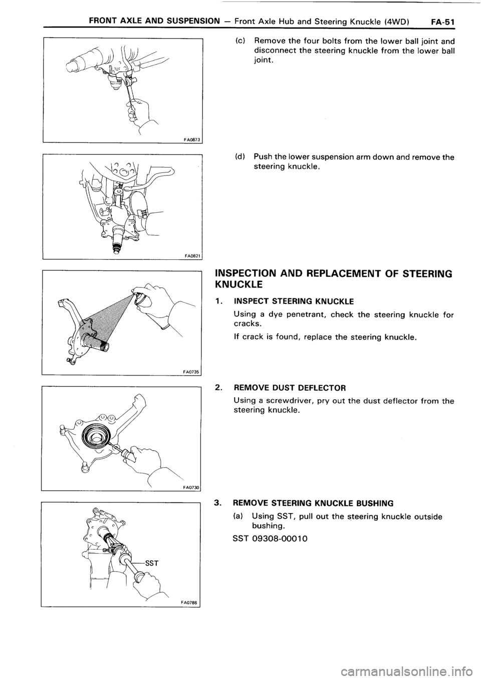 TOYOTA 4RUNNER 1986  Service Repair Manual 