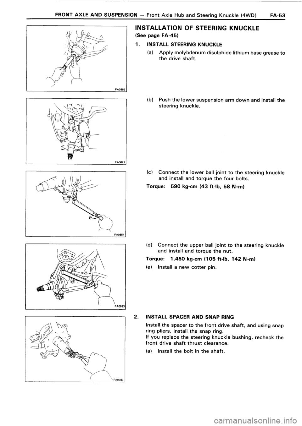 TOYOTA 4RUNNER 1986  Service Repair Manual 