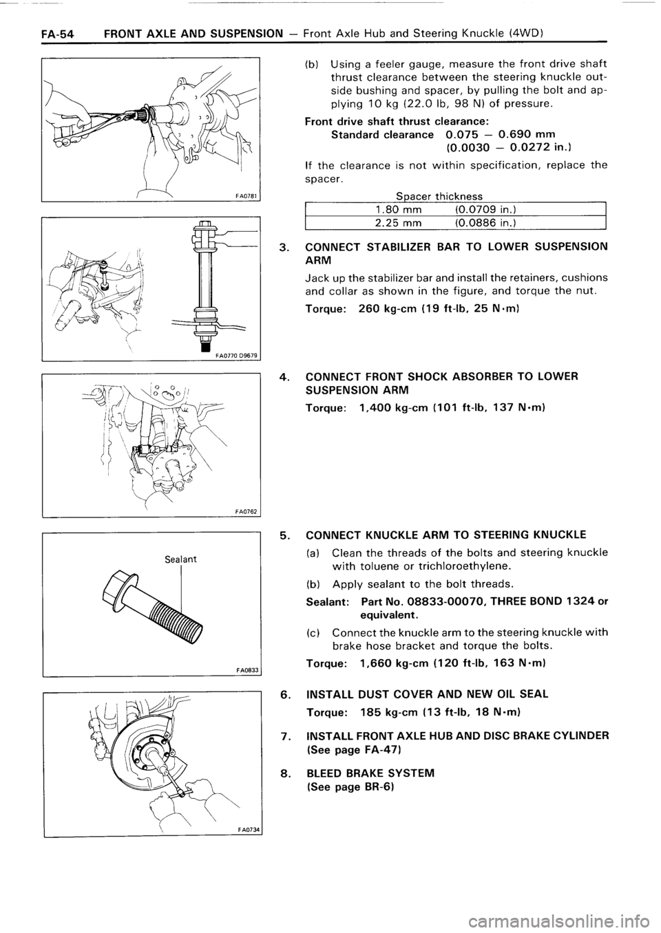 TOYOTA 4RUNNER 1986  Service Repair Manual 
