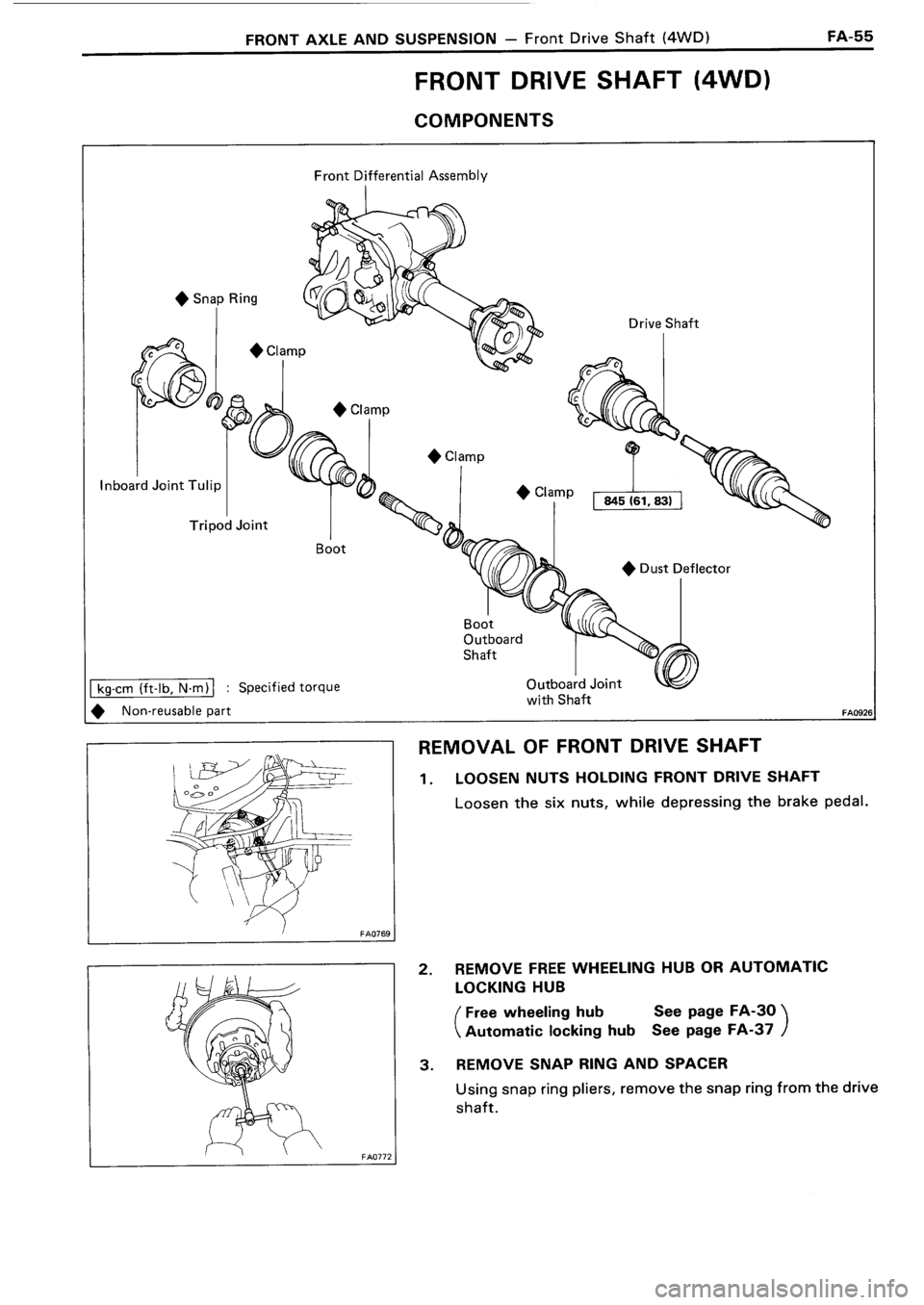 TOYOTA 4RUNNER 1986  Service Repair Manual 