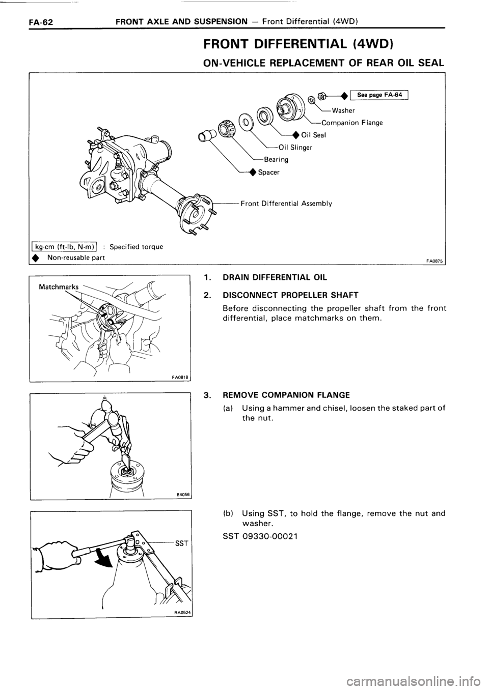 TOYOTA 4RUNNER 1986  Service Repair Manual 