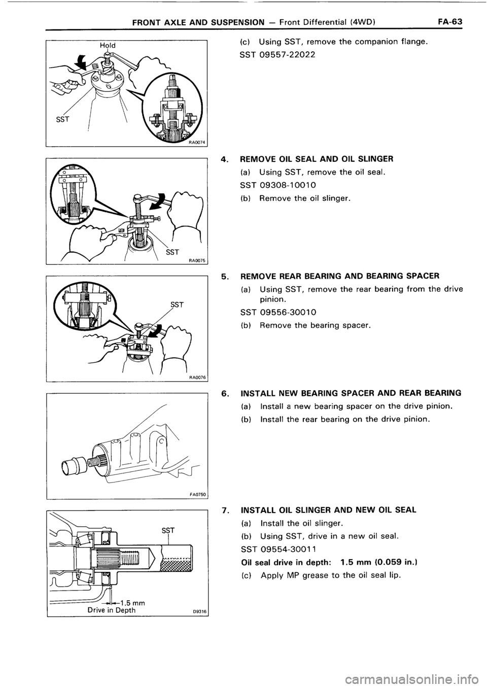 TOYOTA 4RUNNER 1986  Service Repair Manual 