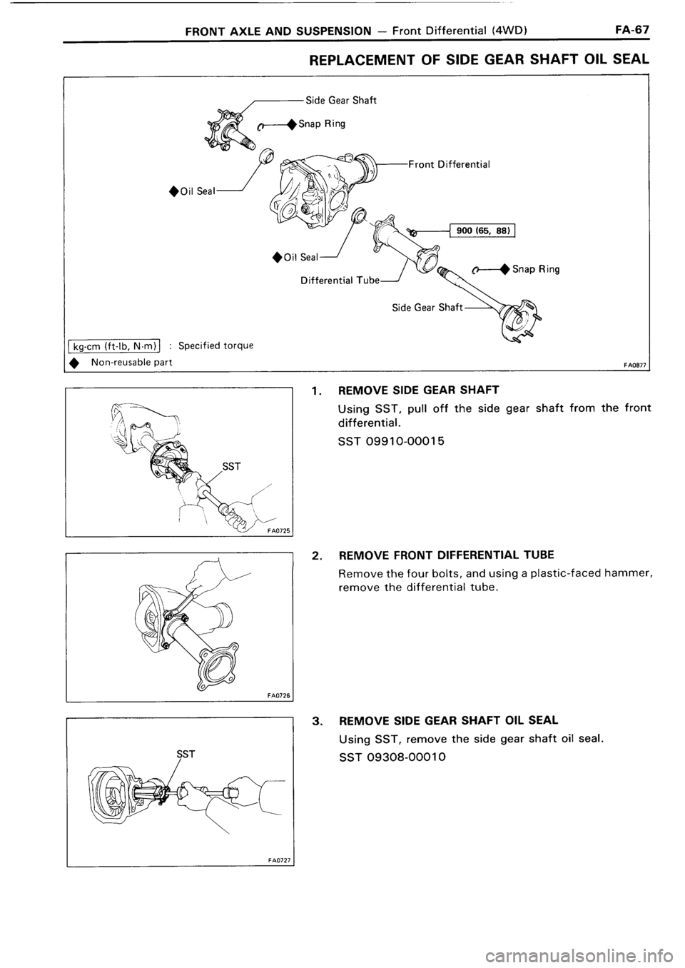 TOYOTA 4RUNNER 1986  Service Repair Manual 
