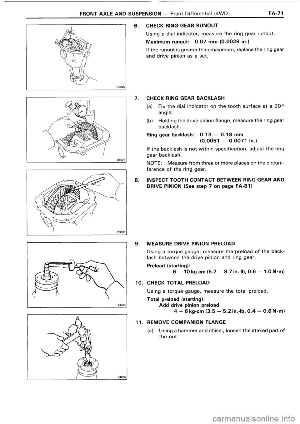 TOYOTA 4RUNNER 1986  Service Repair Manual 