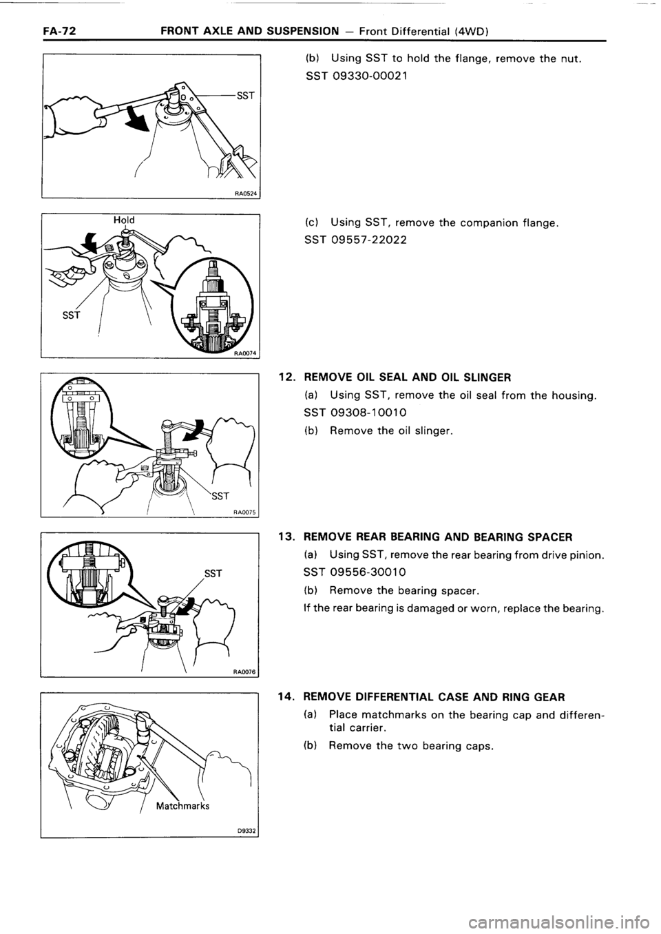 TOYOTA 4RUNNER 1986  Service Repair Manual 