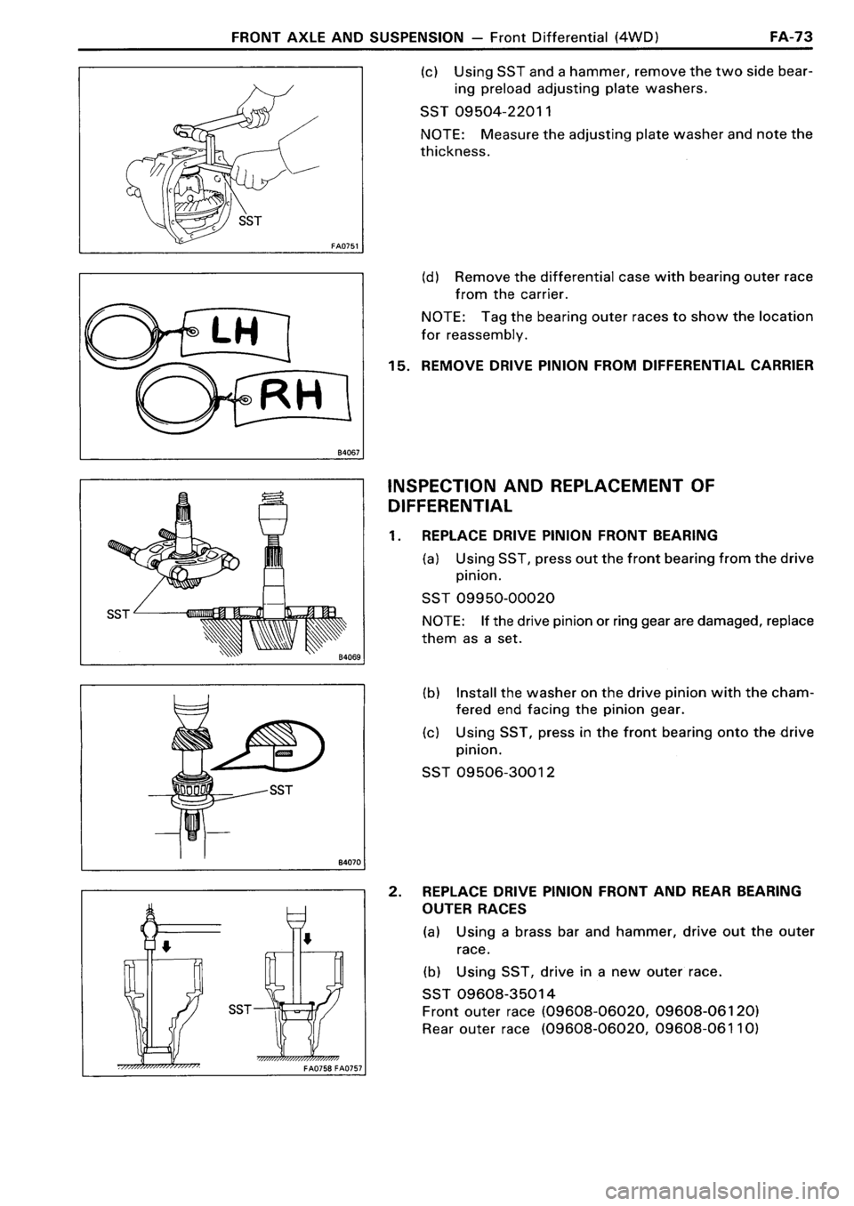 TOYOTA 4RUNNER 1986  Service Repair Manual 