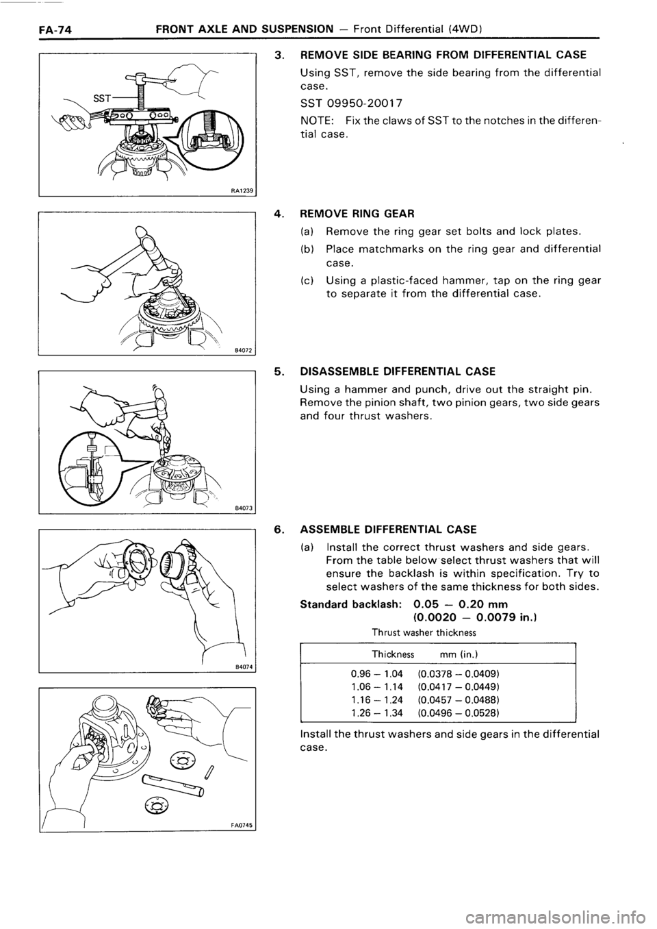 TOYOTA 4RUNNER 1986  Service Repair Manual 