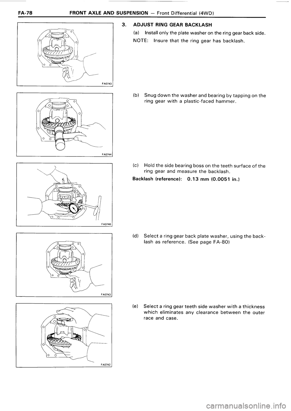 TOYOTA 4RUNNER 1986  Service Repair Manual 