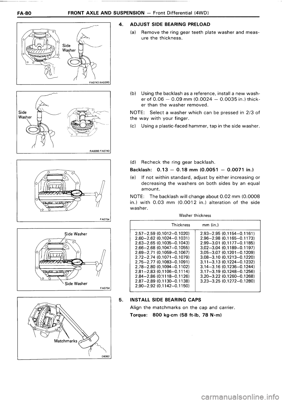 TOYOTA 4RUNNER 1986  Service Repair Manual 