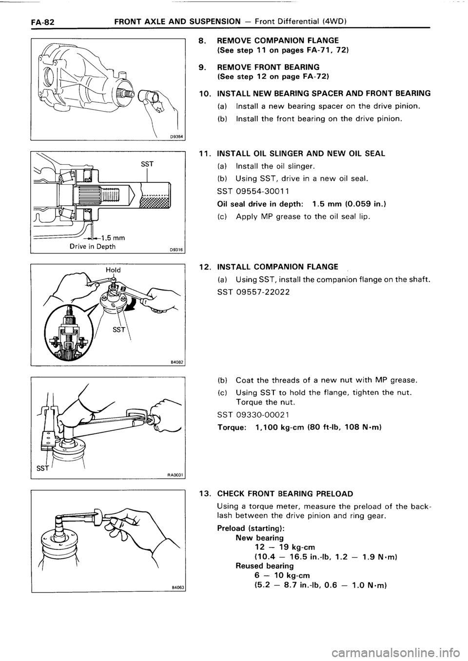 TOYOTA 4RUNNER 1986  Service Repair Manual 