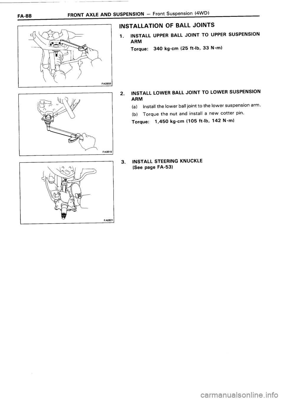 TOYOTA 4RUNNER 1986  Service Repair Manual 