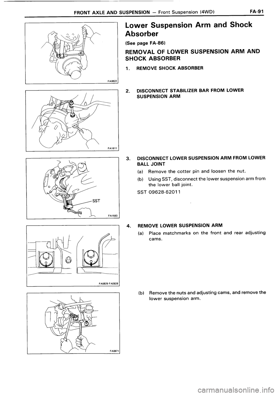 TOYOTA 4RUNNER 1986  Service Repair Manual 