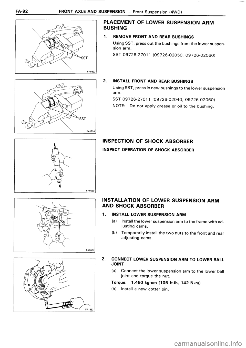 TOYOTA 4RUNNER 1986  Service Repair Manual 