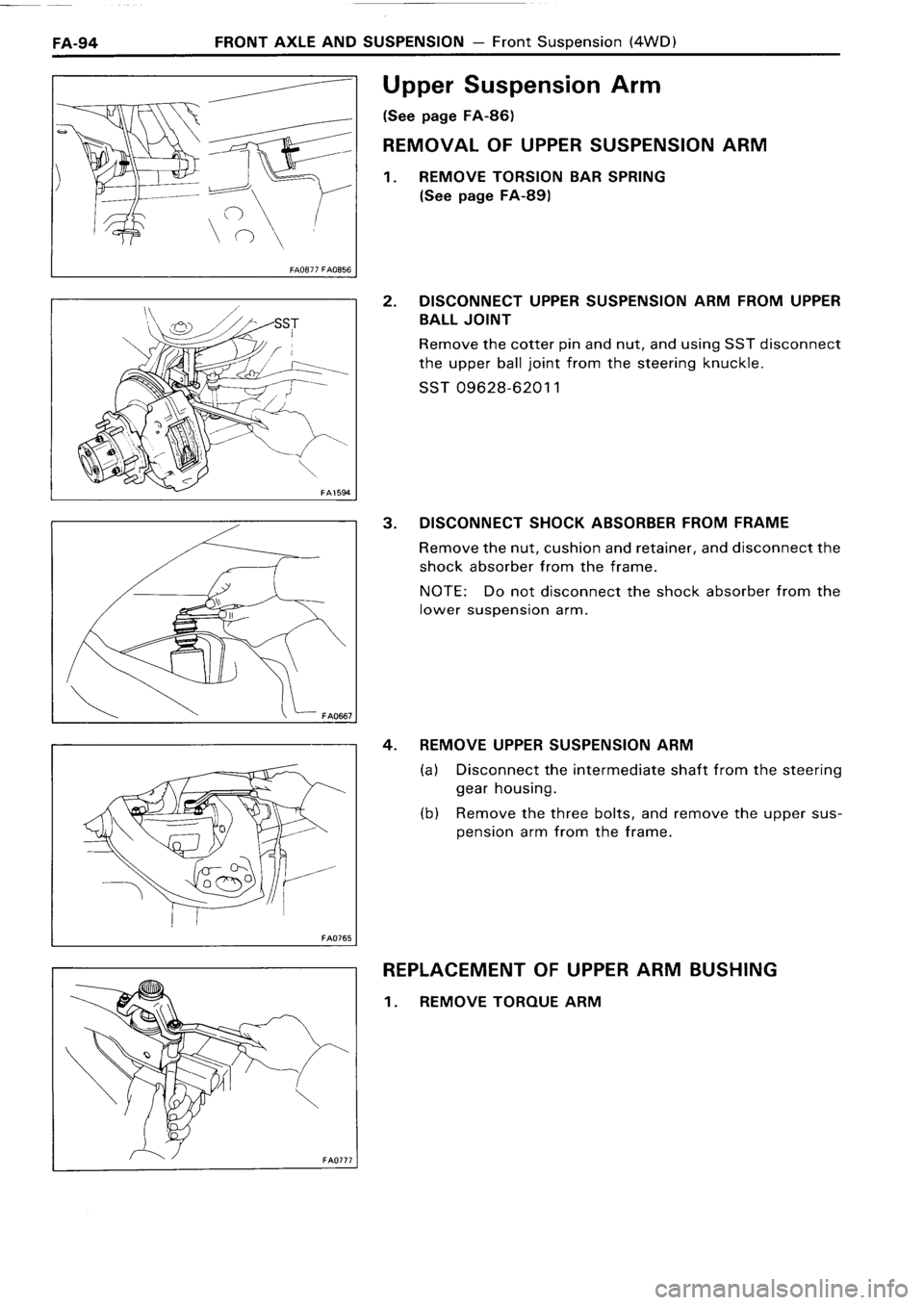 TOYOTA 4RUNNER 1986  Service Repair Manual 