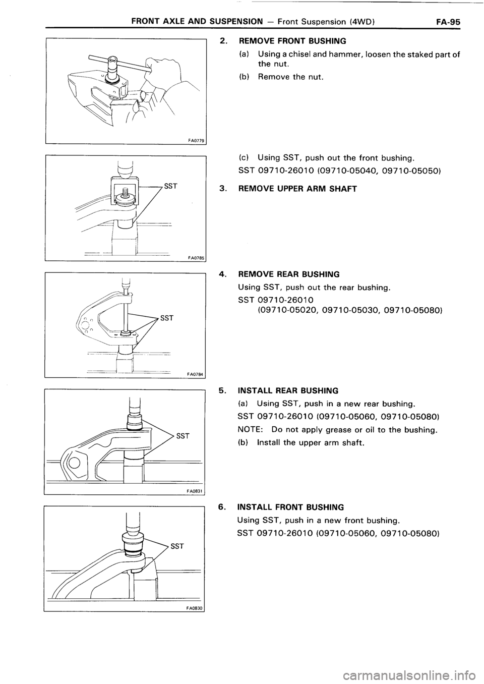 TOYOTA 4RUNNER 1986  Service Repair Manual 