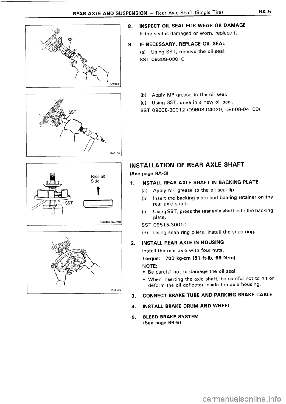 TOYOTA 4RUNNER 1986  Service Repair Manual 