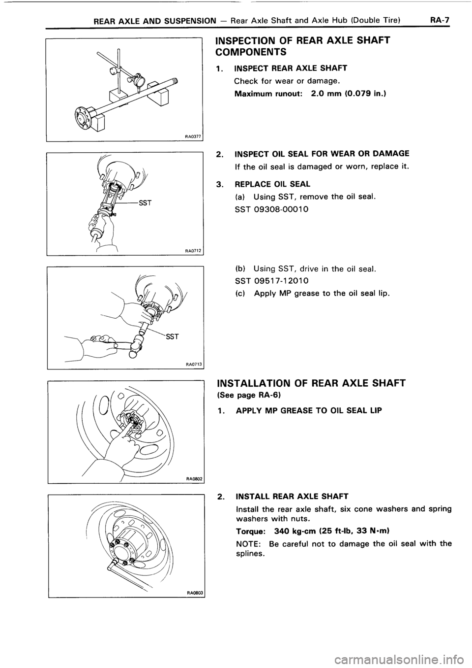 TOYOTA 4RUNNER 1986  Service Repair Manual 