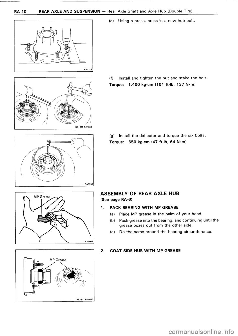 TOYOTA 4RUNNER 1986  Service Repair Manual 