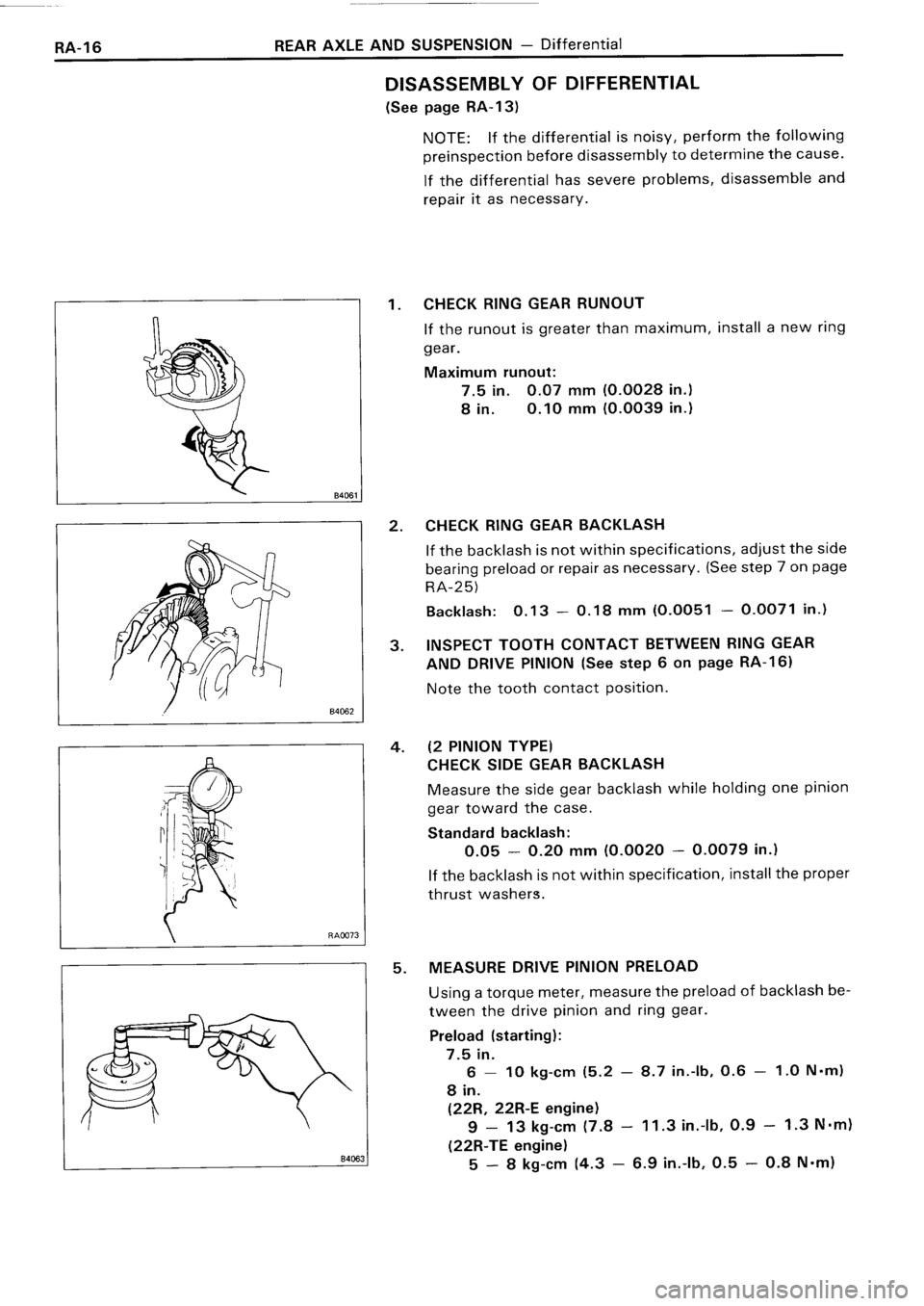 TOYOTA 4RUNNER 1986  Service Repair Manual 