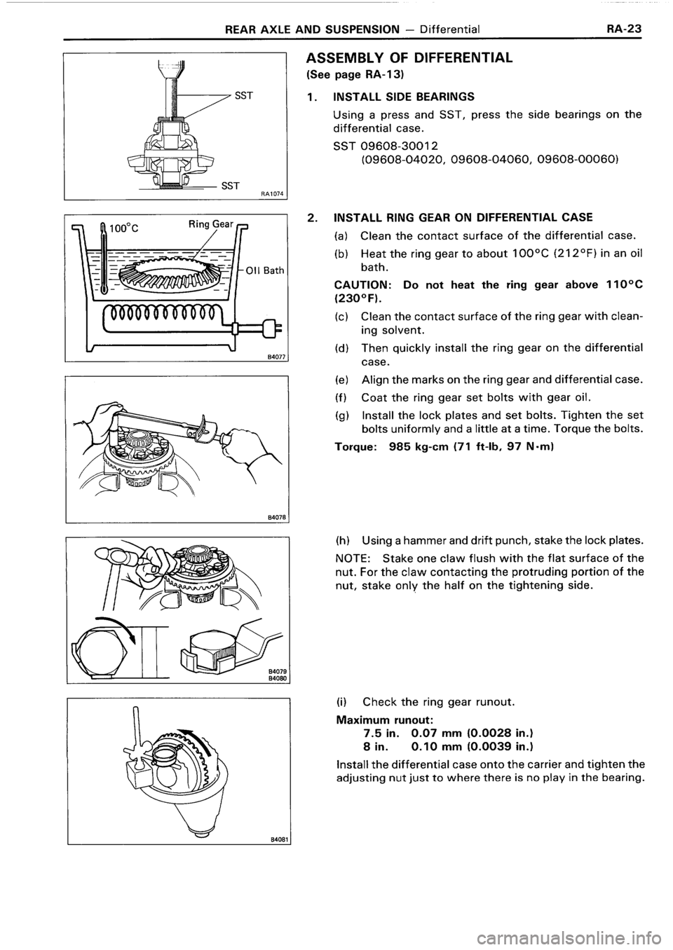 TOYOTA 4RUNNER 1986  Service Repair Manual 